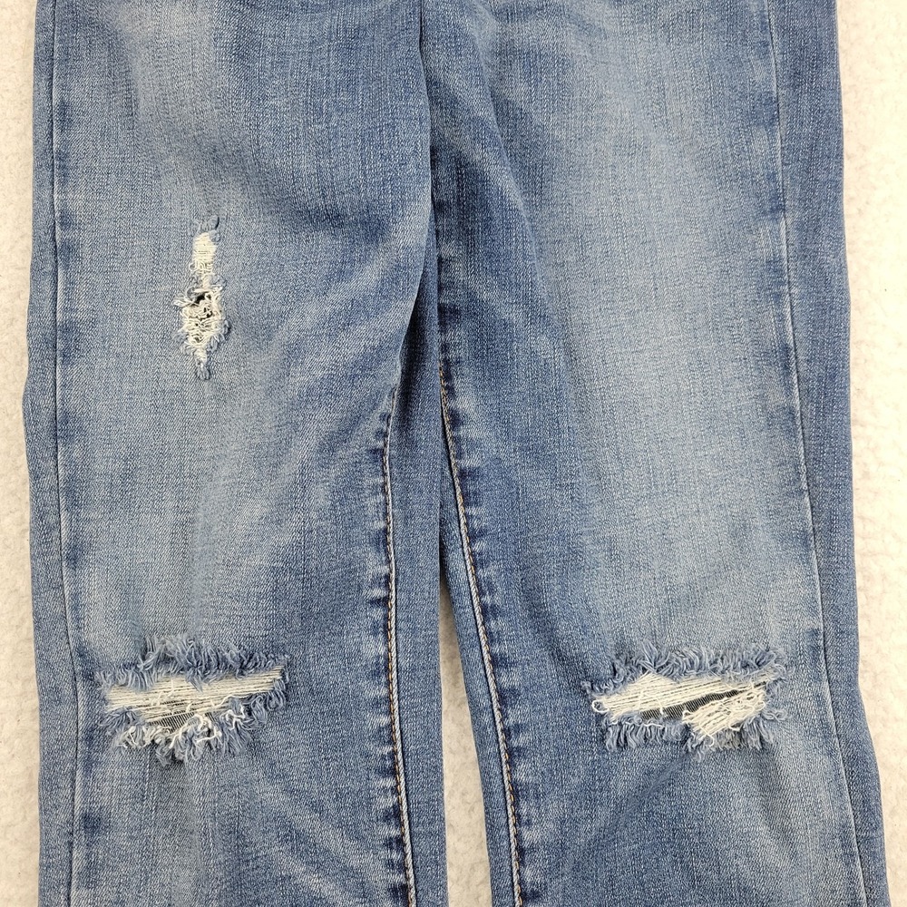 Blank NYC The Bond Mid Rise Skinny Jeans Womens 28 Blue Distressed Stretch Denim - Picture 9 of 11